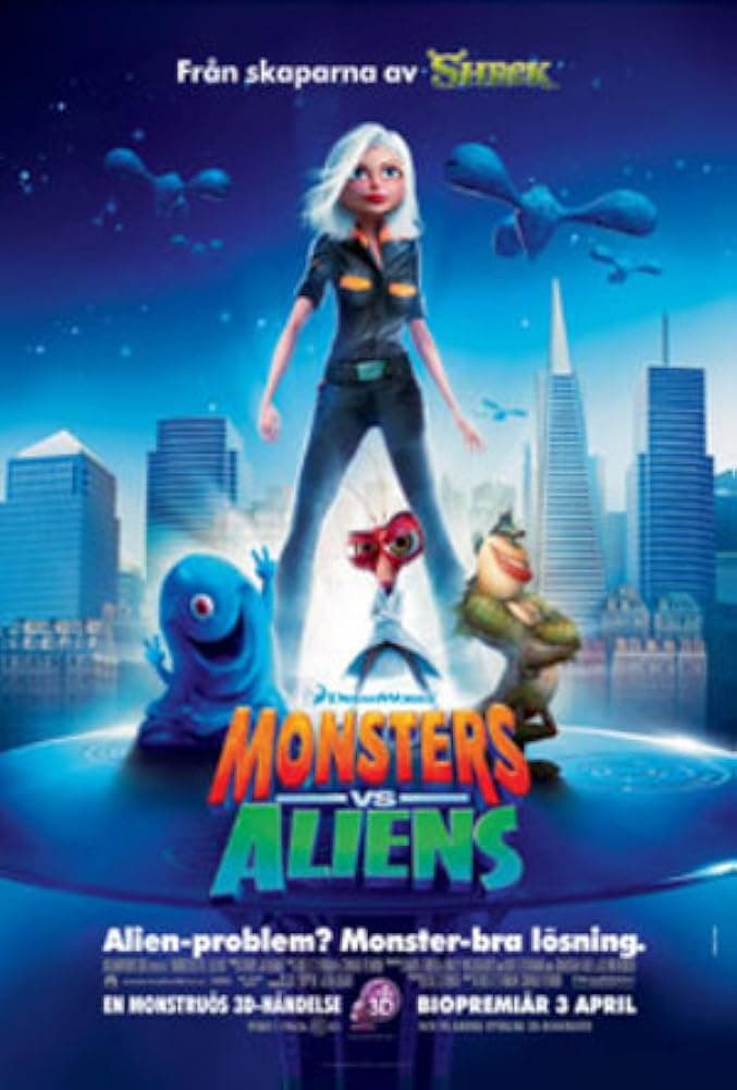 Monsters vs. Aliens poster